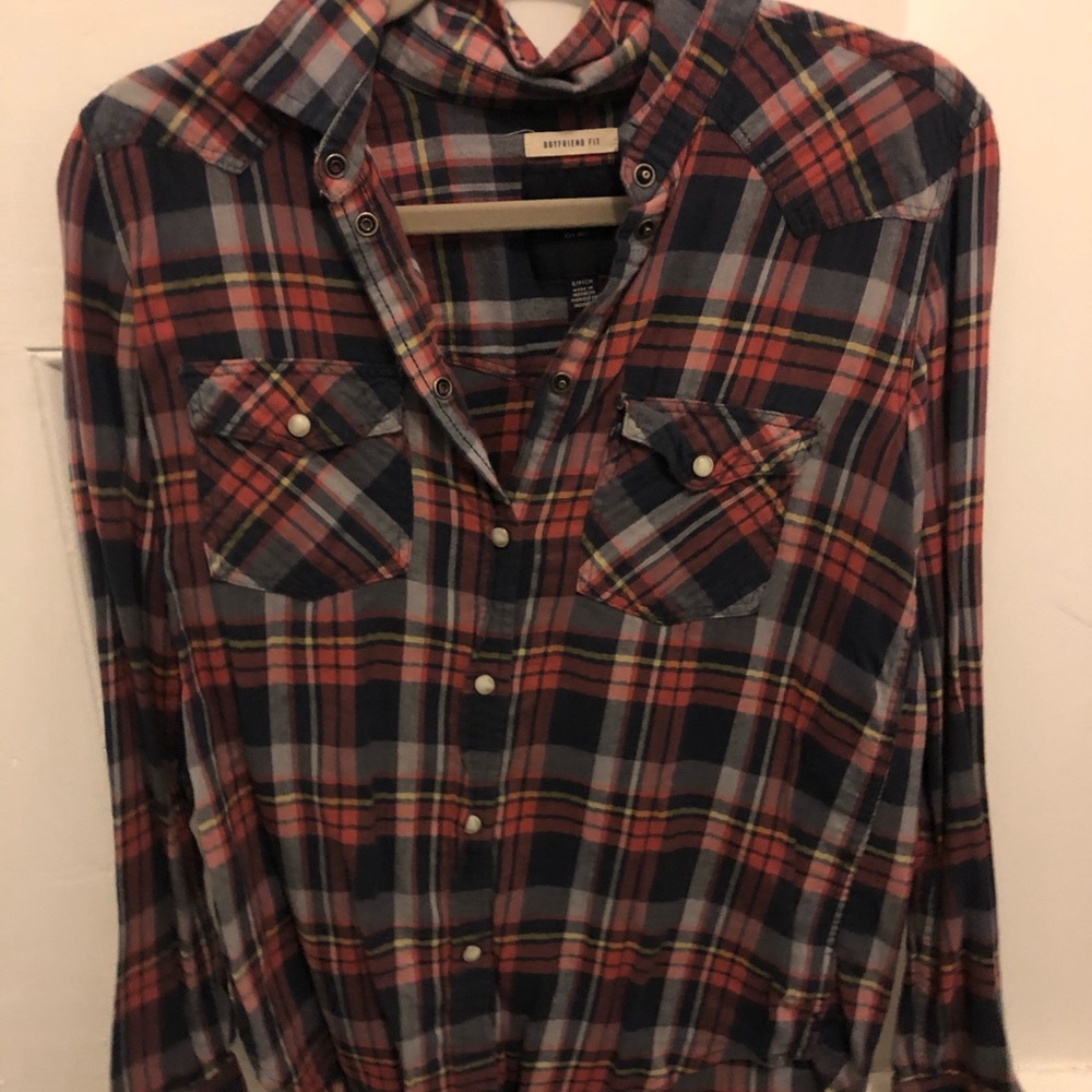 American eagle plaid shirt